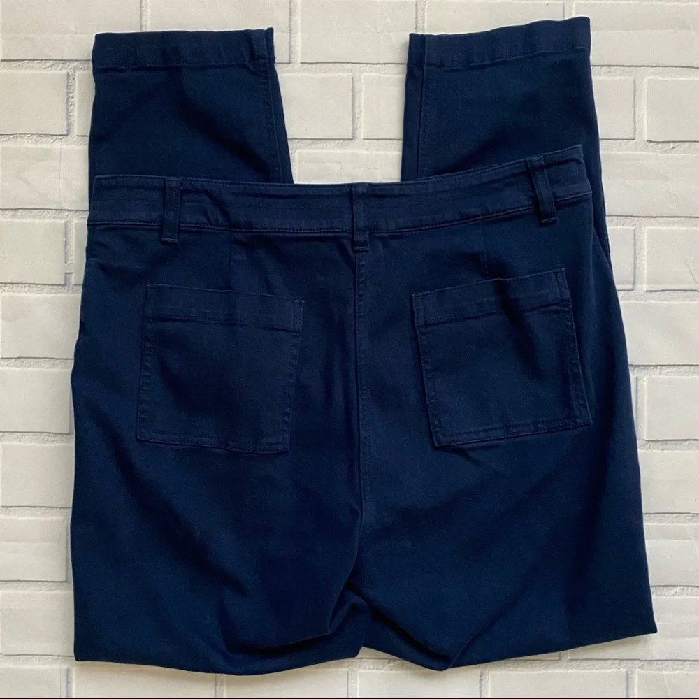 J. Jill Dark Blue Skinny Ankle Length Utility Pocket Pants - Picture 4 of 6